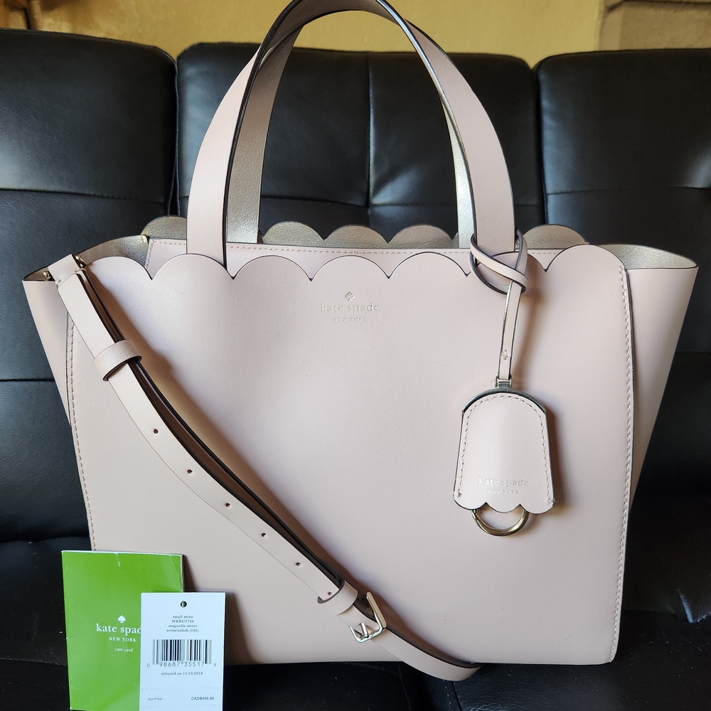 Kate Spade Blush Pink Scalloped Magnolia Tote